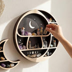 Wall Shelves for Bedroom, Mushroom Moon Shelf LED Light, Whimsical Decor - Image 4