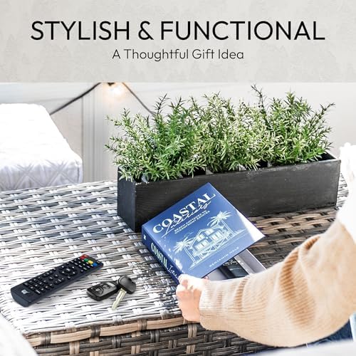Decorative Books | Blue 10 Book Set with 3 Sizes | Preassembled with Hidden Storage | Perfectly Stackable for Easy Home Staging | Book Decor to Elevate Your Space | Home Decor Made Simple! - Image 6