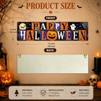 Retro Halloween Sign, Happy Halloween Sign, 3 Pcs Entryway Decor Wall - Image 2