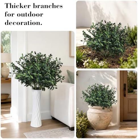 32in 10PCS Artificial Olive Branches Long Thicken Faux Tree Stems - Image 5