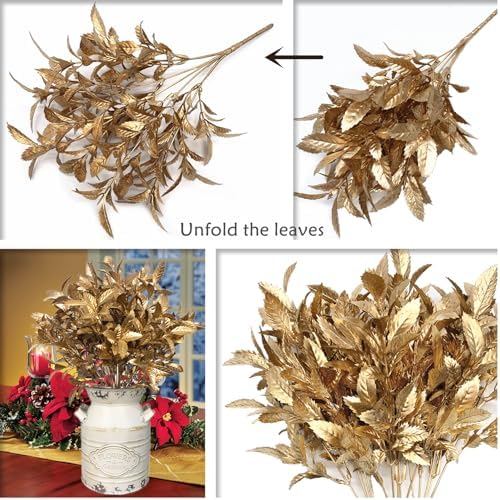 CATTREE Artificial Gold Plants, 4 Pack - Image 6