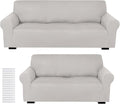 Peryiter 2 Pcs Sofa Covers Couch and Loveseat Covers Set Stretch Sofa Slipcover by Peryiter