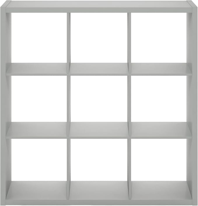 Furinno Cubicle Open Back Decorative Cube Storage Organizer, Light Grey - Image 11