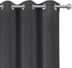 Blackout Curtains 42 x 63 inch/Dark Grey Curtains Set of 2 Panels/Thermal - Image 6