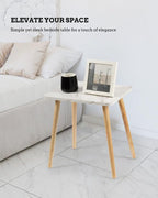 FORAOFUR Small End Table, Side Table Accent Table Living Room Bedroom Balcony - Image 7