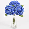 3 Pcs Real Touch Hydrangea Artificial Flowers, 21" Fake Flowers, Dark Blue by Yastouay