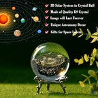 IFOLAINA 3D Solar System Crystal Ball 60mm Laser Engraved Glass Sphere - Image 3
