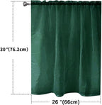 SpaceDresser Basic Rod Pocket Sheer Voile Window Curtain Panels Foliage Green 1 - Image 2