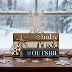4 Pcs Winter Centerpieces for Table Winter Table Decorations - Image 2