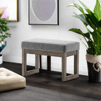 SIMPLIHOME Milltown Small Ottoman Bench - Image 6