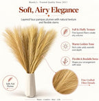 Mandy's 20 Stems Gold Silk Pampas Grass Bouquet - Image 2