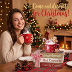 4pcs Christmas Table Decor, Wooden Gingerbread Coffee Cocoa Signs - Image 5