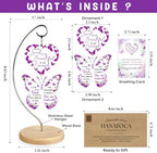 Purple Butterfly Christian Decor for Best Friend Women - Image 5