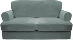 CUCRAF T Cushion Sofa Cover 3 Piece Loveseat Slipcovers, Soft Thick Velvet by CUCRAF