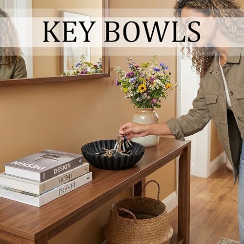 Decorative Bowls for Home Decor (Black, 7.9''x 3'') - Image 4