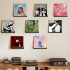 Vinyl Record Wall Mount Shelves, 12 inch Vinyl Holder, 8 Pack, Black - Image 6