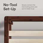Nectar Bamboo Platform Bed Frame & Upholstered Headboard - Image 6