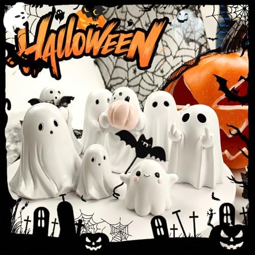 Halloween Ghost Figurine，Red Heart Ghost Figurine - Image 6