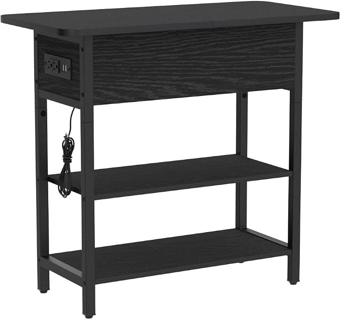 Yoobure End Table with Charging Station, Flip Top Side Table with USB Ports and - Image 5