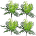 Artificial Palm Plants, Fake Tropical Palm Tree Shrubs Plastic Greenery Decor for Outdoor Indoor Home Garden Verandah Party Wedding Table Centerpieces DIY Christmas Decoration Planter Filler 4 Pack by LOVENIMEN