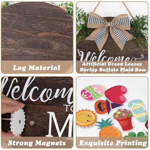 12x12 Inch Interchangeable Welcome to Our Home Door Sign - Image 5
