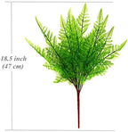 Artificial Fern Leaves Plants, Plastic Shrubs Grass Fake Bushes 2pcs, Outdoor Indoor Greenery Home Garden Décor Verandah Planting Filler Table Centerpieces Arrangements DIY Decoration - Image 6