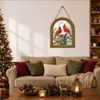 Christmas Decor Vintage Winter Cardinals Wall Art Sign Table Decor - Image 6