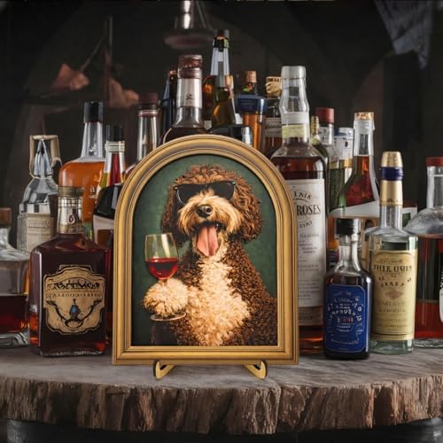 3D Funny Gentleman Dog Wall Art Sign for Bar Decor, Drinking Dog Portrait Wall Decor, 8x10 Inch - Image 7