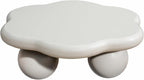 35" Cloud Coffee Table with 3 Ball Legs, Modern Minimalist Petal Center Table - Image 6