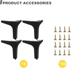 AODIOU Furniture Legs Metal feet: Couch Legs 6 Inch Sofa Cabinet Legs - Image 7