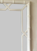 Bamboo-Look Solid Wood Window Pane Mirror 23" X 31" - Image 4