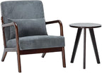 Mid-Century Modern Accent Chair&Coffee Table Set, Vintage Luxury Style by Unknown