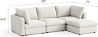 LINSY HOME Oversized Modular Sectional Sofa, 3 Seat Sofa Couches - Image 2