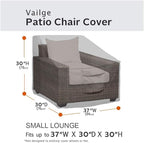 Vailge Patio Chair Covers, Lounge Deep Seat Cover, Heavy Duty and Waterproof - Image 2