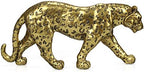 Modern Polyresin Cheetah Figurine Home Décor Realistic Antique Classical Leopard Statues Living Room Decor Ornament Figures，Gold 7.1" H…… by POLYDUKE