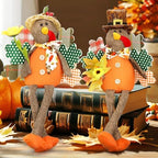 Lovinland 2 Pack Stuffed Animal Turkey Doll Thanksgiving Table Decoration - Image 2