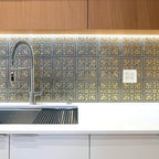 Peel and Stick Metal Backsplash Tiles, Rustic Farmhouse, 10-Pack - Image 5