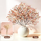 6Pcs Baby's Breath Artificial Flowers, Silk Gypsophila Stems, Beige Brown - Image 6
