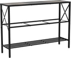 Hoctieon Industrial Console Table, 3 Tier Entryway Table, Hallway Table - Image 5