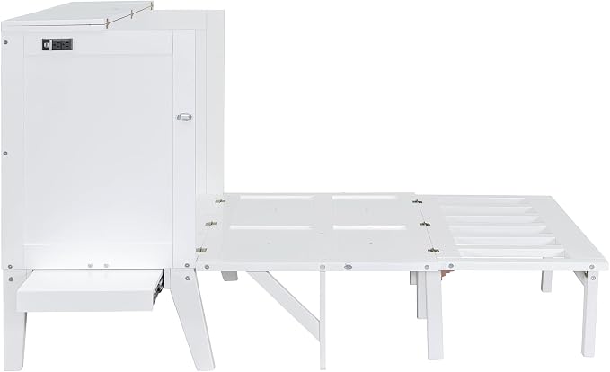 Harper & Bright Designs Full Size Murphy Bed, Full Murphy Cabinet Bed - Image 9