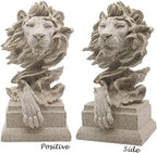 H&W Sandstone Lion Statue, The King of Beasts, Collectible Figurines - Image 2