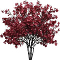 Mandy's 6 Bundles Artificial Burgundy Baby’s Breath Flowers by Mandys