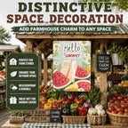 Hello Summer Vintage Tin Sign Watermelon Summer Decor Funny Wall Decor for Home Cafes Office Club 12x8 Inch - Image 5
