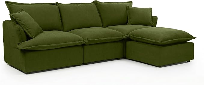 Cloud Sectional Sofa, Down Fill Sectional Sofa, Detachable Couch Cushion Covers - Image 9
