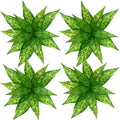 CATTREE Artificial Plants Outdoor Shrubs, Fake Agave Plant Faux Grass Plastic Leaves Greenery Bushes Home Decor Garden Wedding Party Decorations Indoor Yard UV Resistant Planter Filler - Yellow 4 Pack by CATTREE