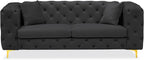 DAMAIFROM 75" Sofa Couch Mid Century Modern Velvet Couch Tufted Button Sofa - Image 8