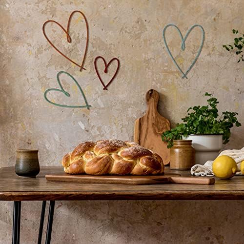 Pangda 4 Pieces Gold Metal Heart Wall Decor Ornaments, Multi Colors - Image 5
