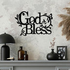 God Bless Metal Wall Sign for Home Decor, Christian Wall Art, 14.5x9 inch - Image 6