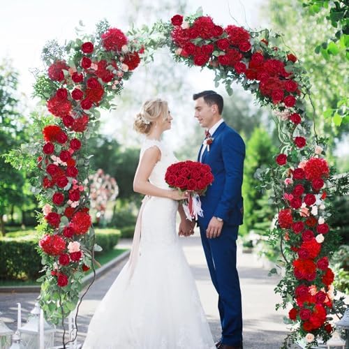 200Pcs Red Roses Artificial Flowers, Real Touch Velvet Fake Roses Bouquet - Image 5