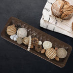 Oakrain Decorative Bowl Rustic 16" Hand-Carved Wooden Dough Bowl, Brown - Image 4